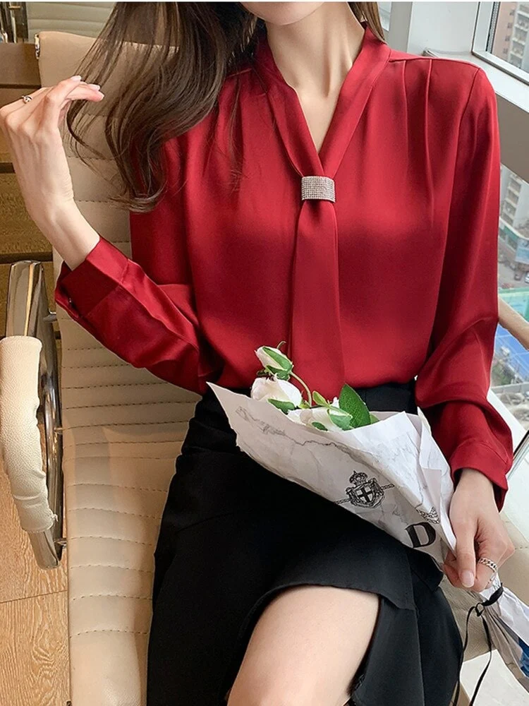 Blouse Col Cravate - Image 2