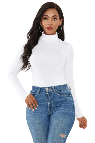 Body Manche Longue Femme <br> Blanc