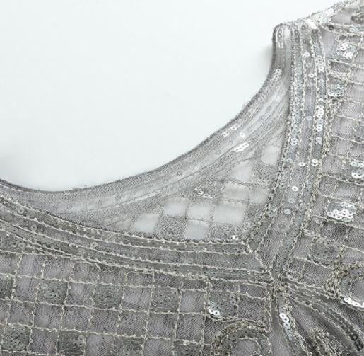 Châle Gatsby <br> Argent - Image 3