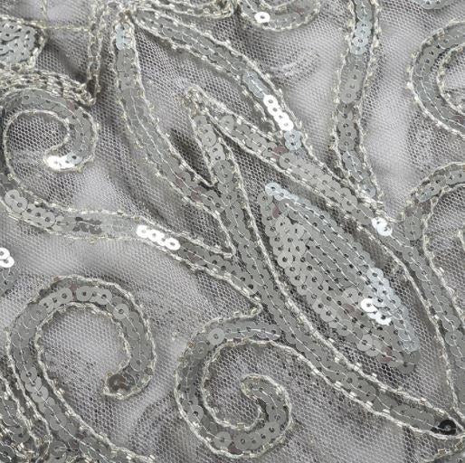 Châle Gatsby <br> Argent - Image 4