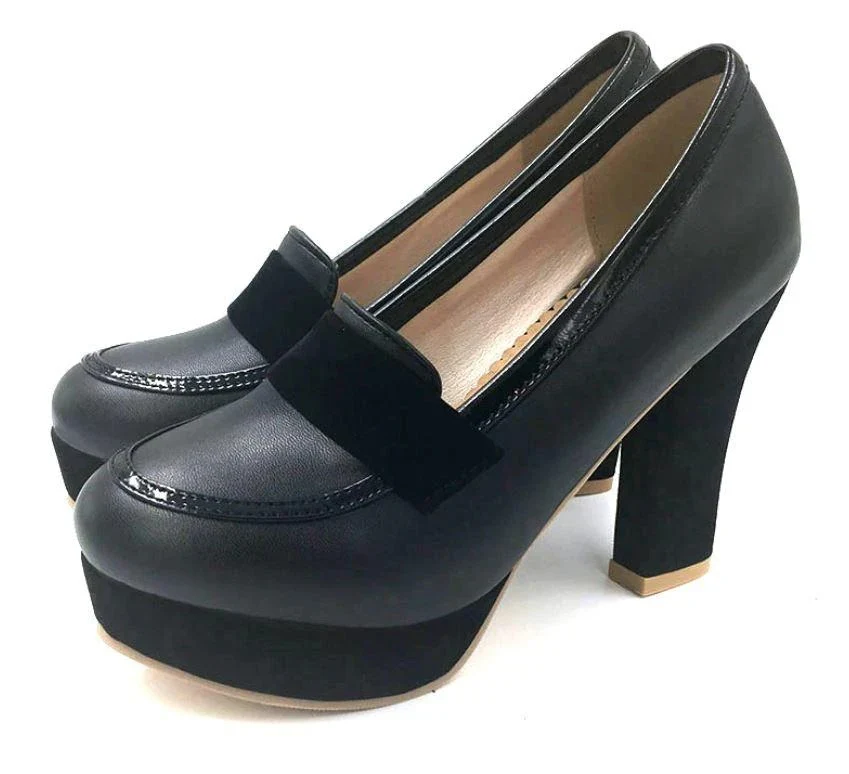 Chaussures Pin-Up Couture Noir Mat - Image 2