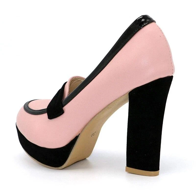 Chaussures Pin-Up Couture Rose - Image 3