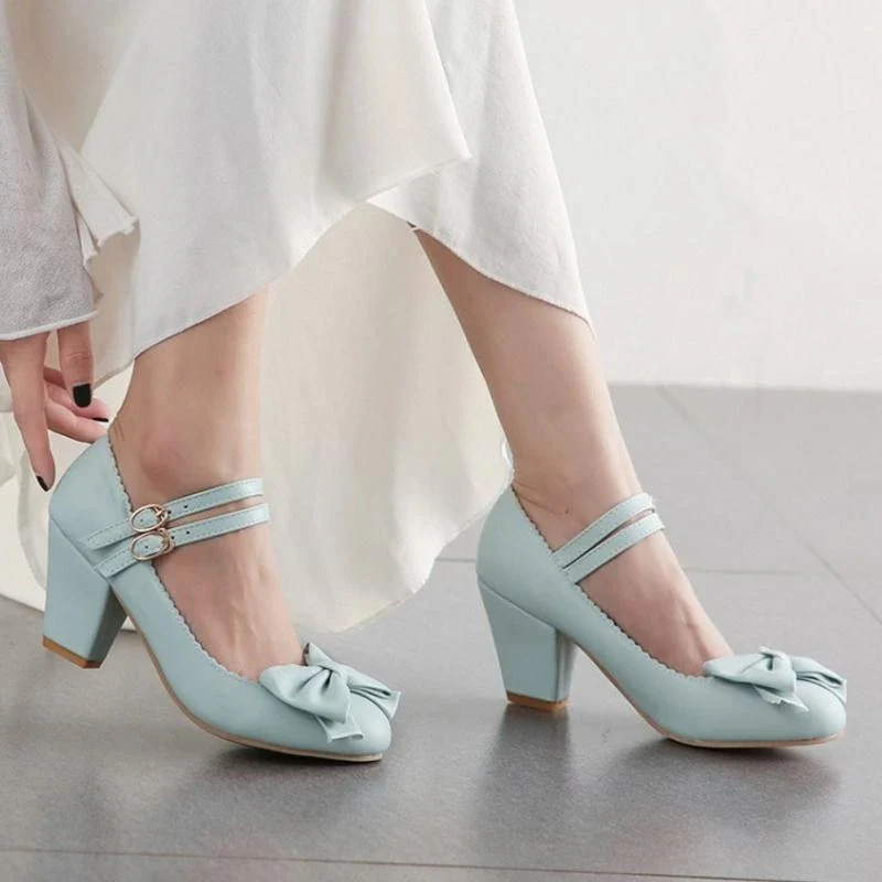 Chaussures Pin-Up <br> Pas Cher Bleu - Image 2