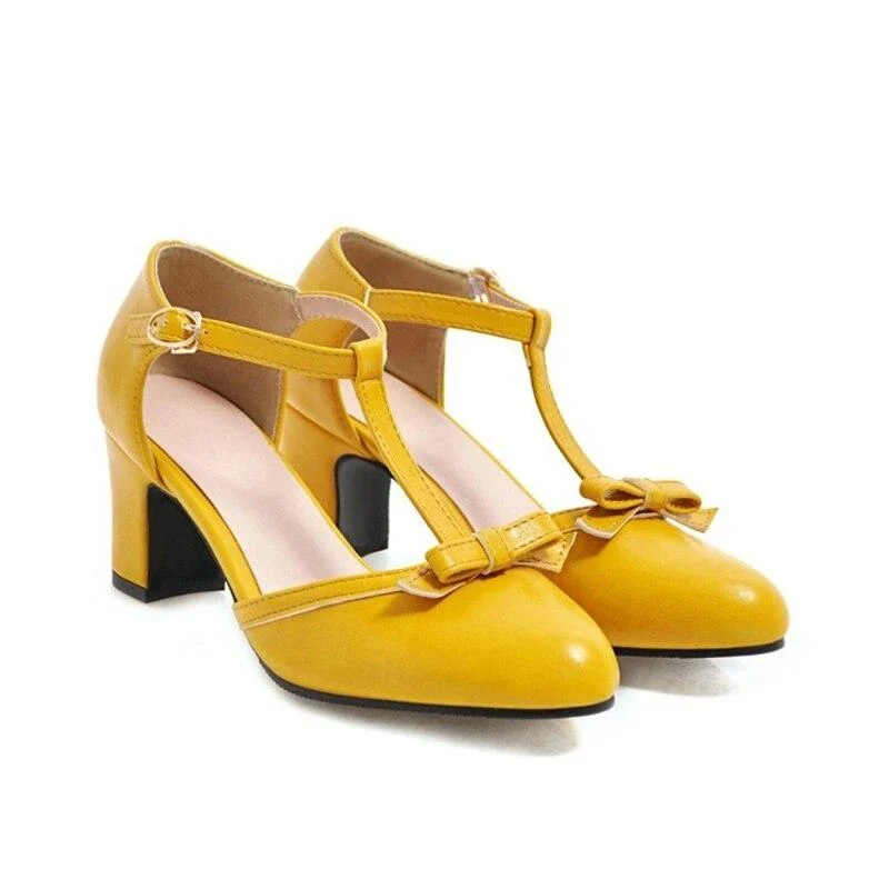 Chaussures Vintage Femme Jaune