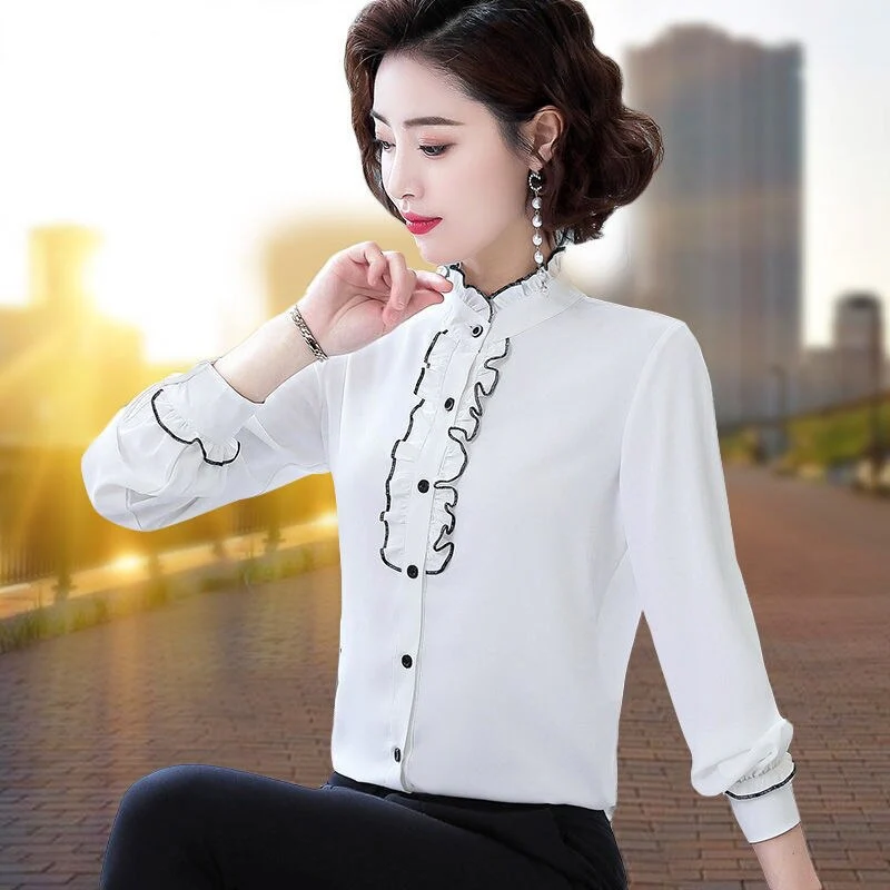 Chemise Jabot Femme - Image 3