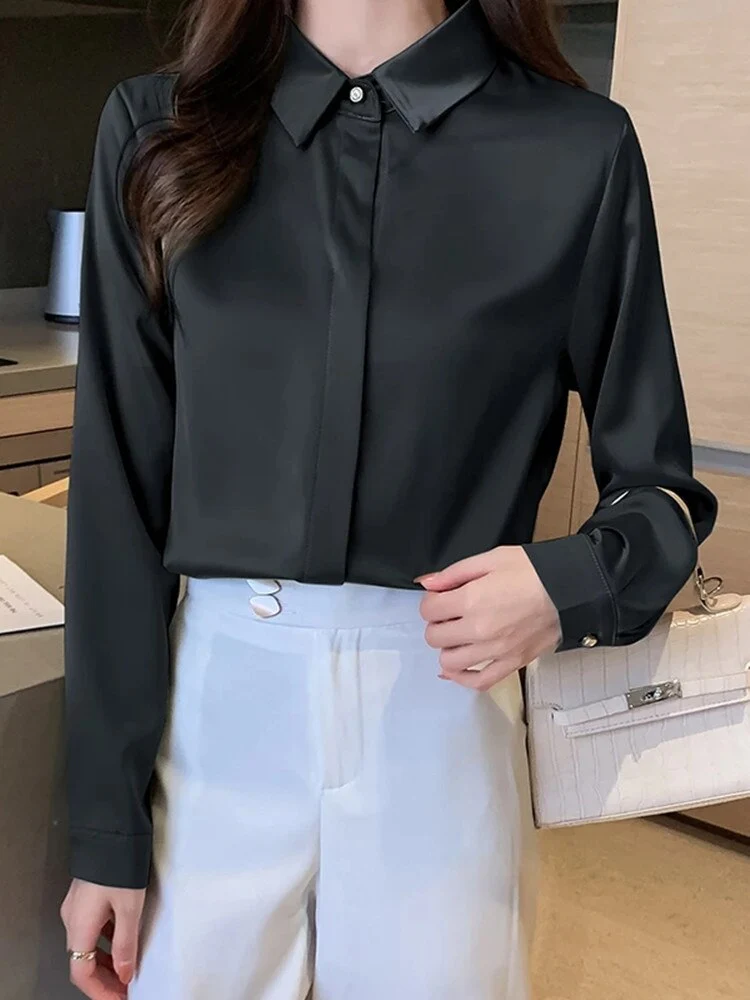 Chemise Satin Rétro - Image 5