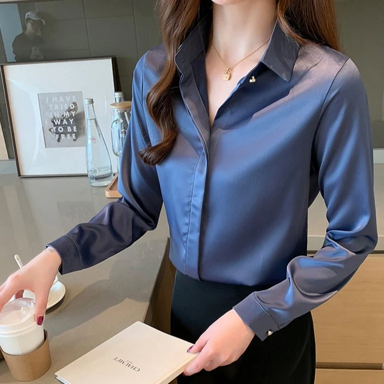 Chemise Satin Rétro - Image 8