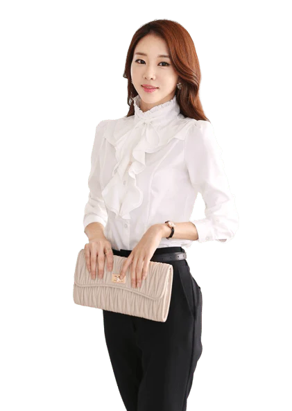 Chemisier Jabot Femme