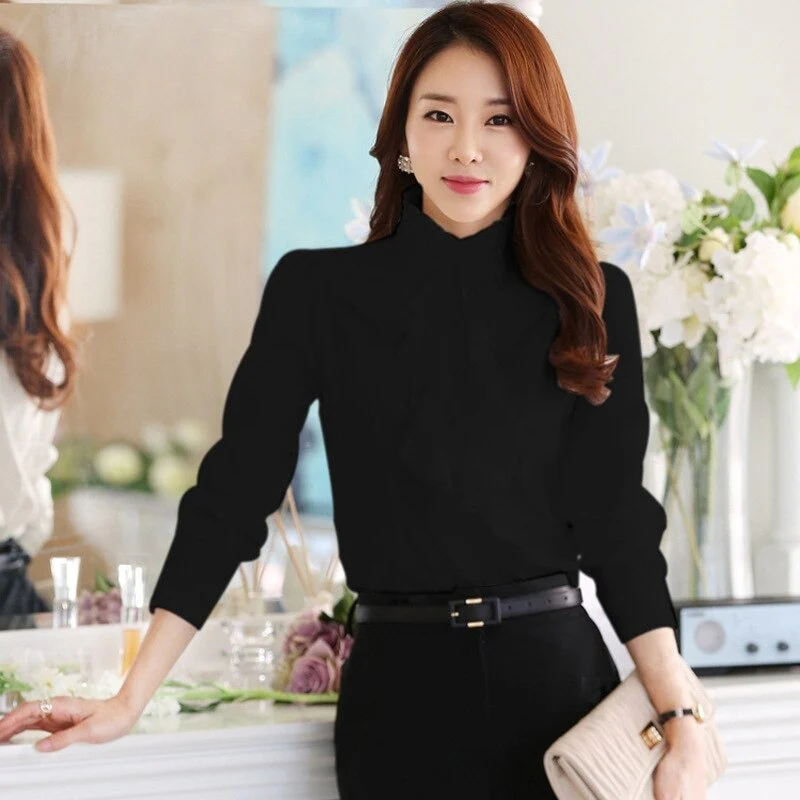 Chemisier Jabot Femme - Image 3