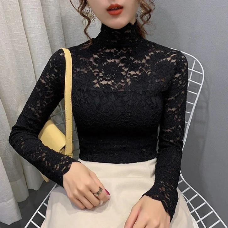 Crop Top Dentelle <br> Manche Longue - Image 4