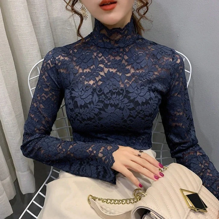 Crop Top Dentelle <br> Manche Longue - Image 5