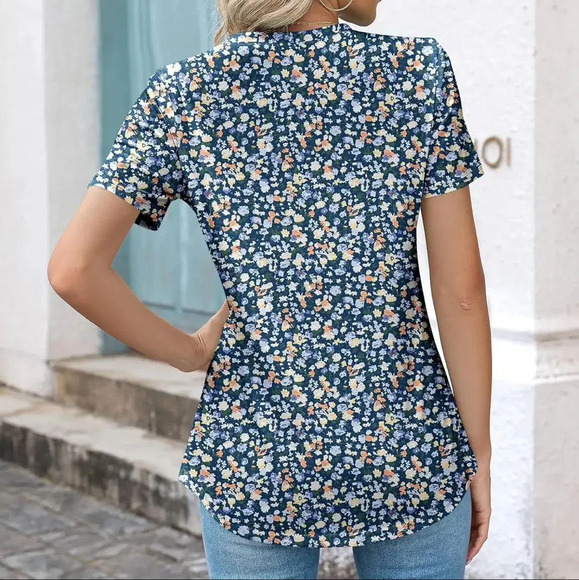 Haut Vintage <br> Motif Fleurs - Image 2