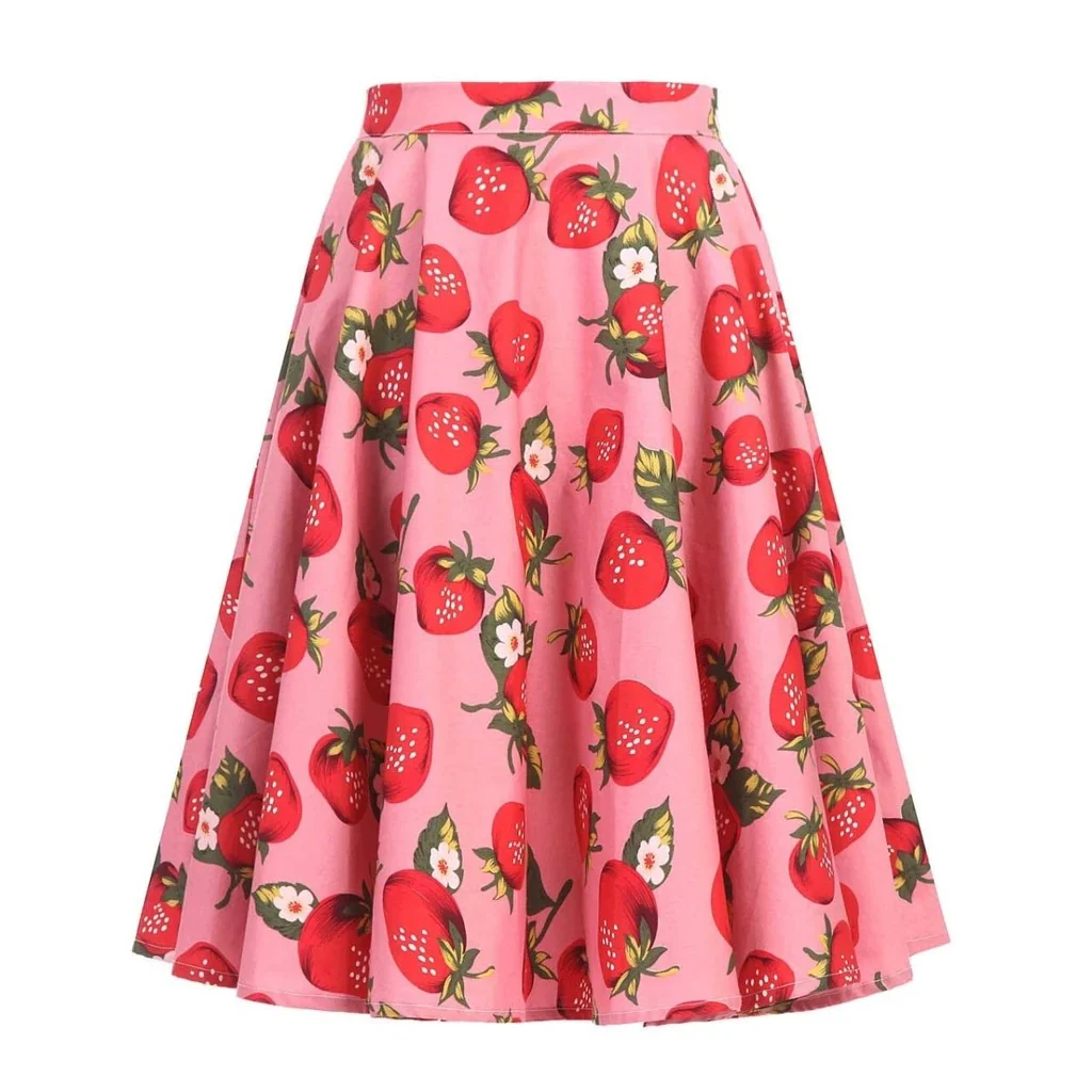 Jupe Vintage <br> Fraises