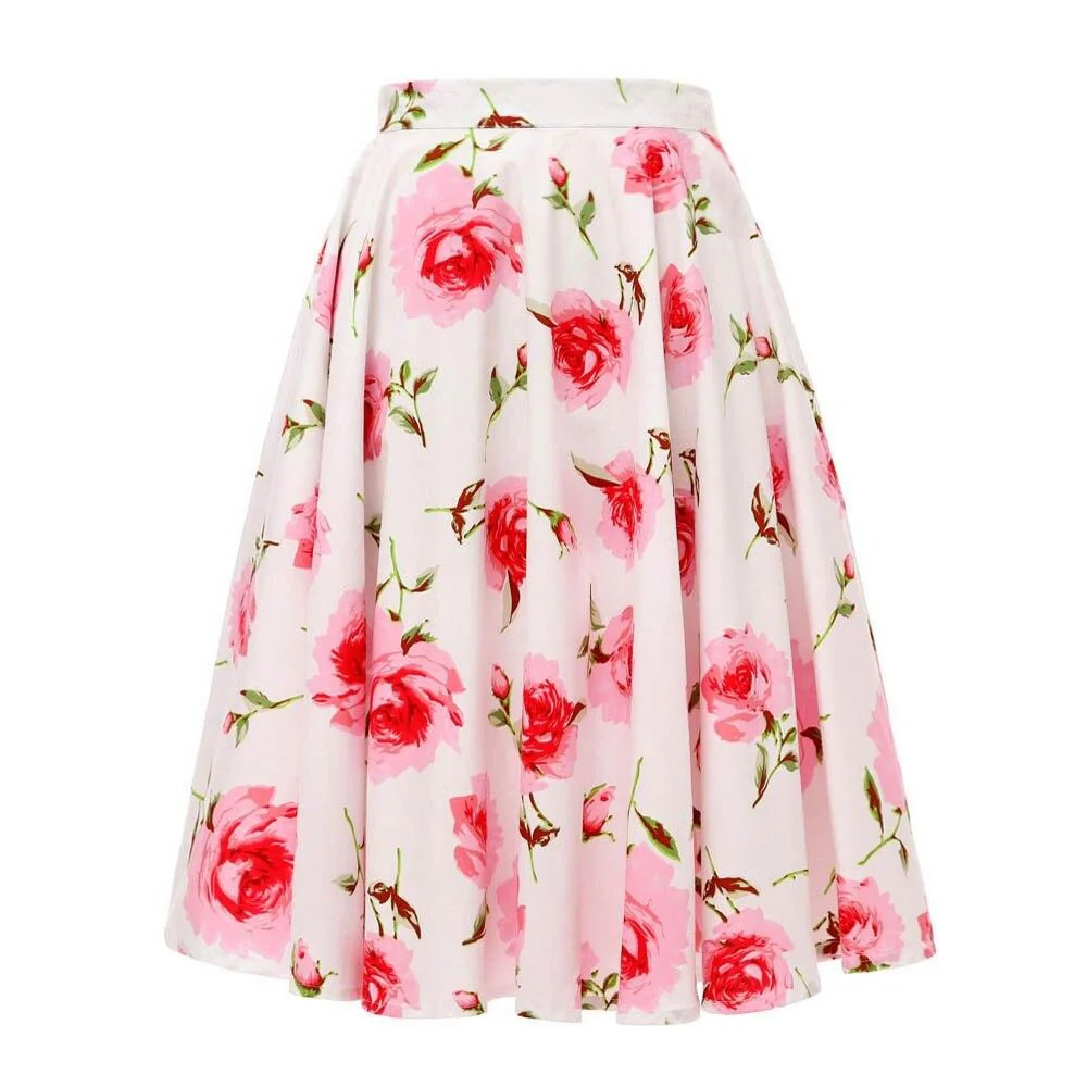 Jupe Vintage <br> Kitsch À Fleurs