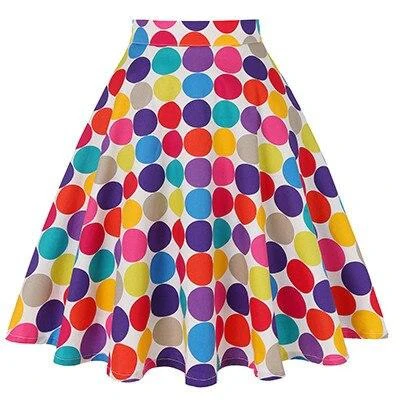 Jupe Vintage <br> Pois Couleur