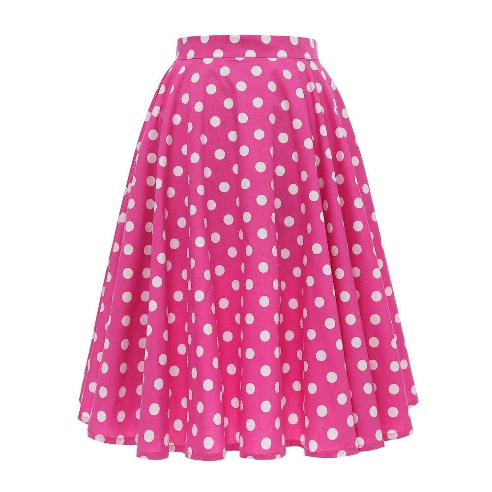 Jupe Vintage <br> Rose À Pois