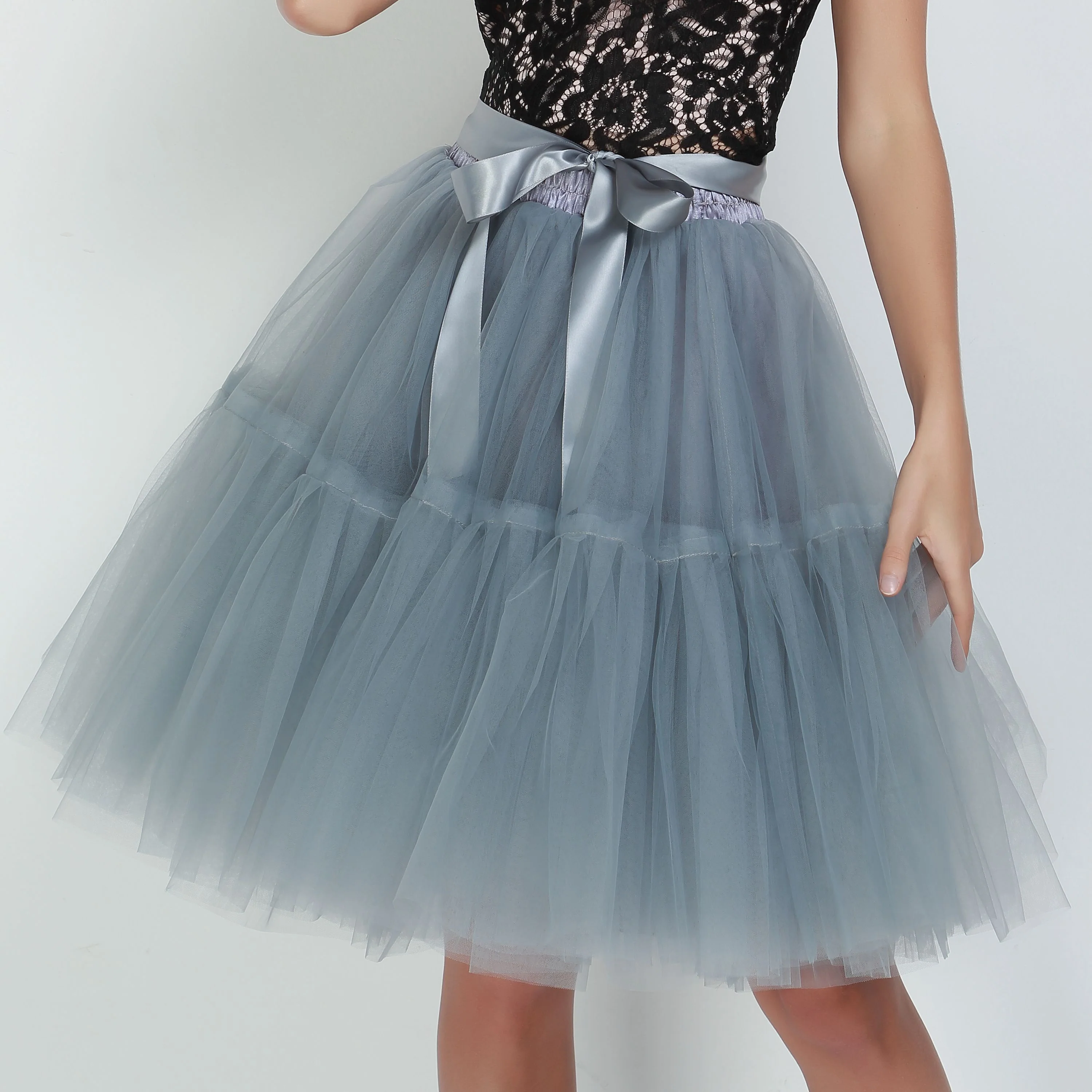 Jupon Pour Robe Vintage <br> Gris