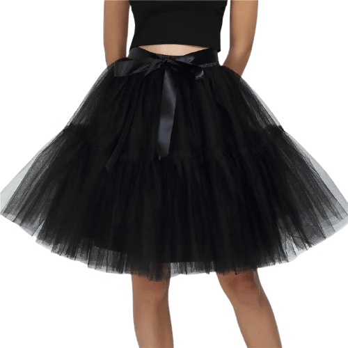 Jupon Pour Robe Vintage <br> Noir - Image 2
