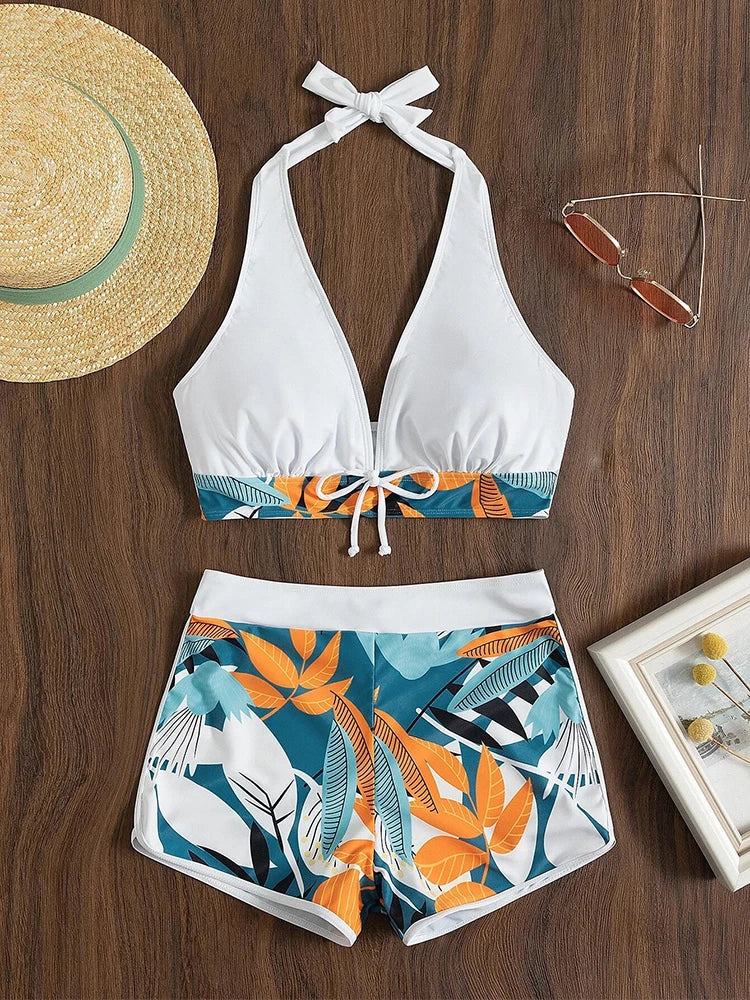Maillot de Bain 2 Pieces Shorty Femme - Image 3