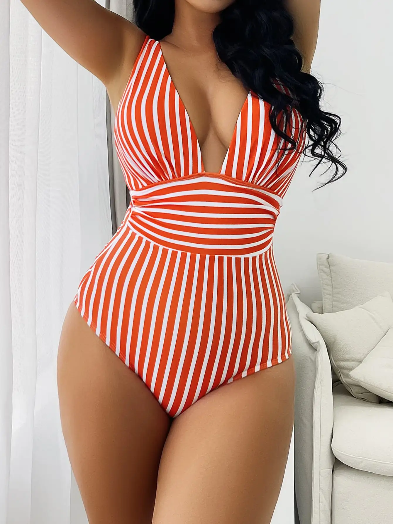 Maillot de Bain Rayé Femme - Image 9