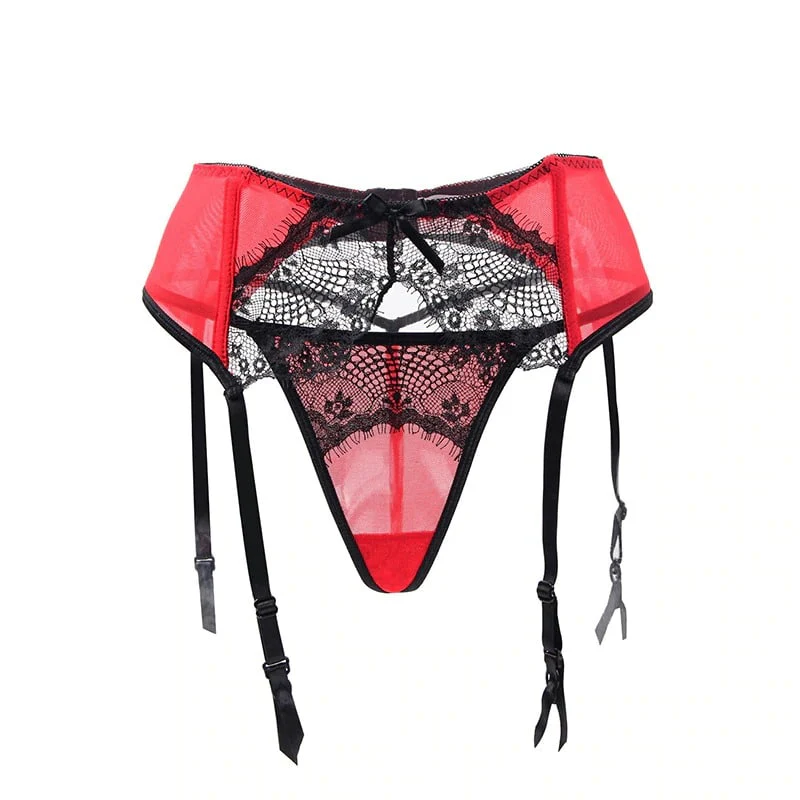 Porte Jarretelle Vintage Rouge - Image 3