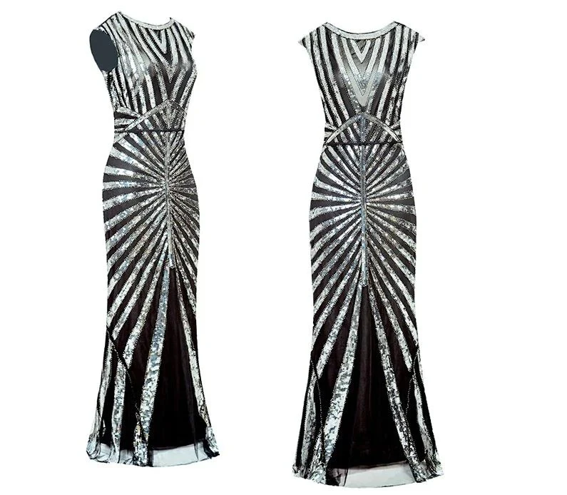 Robe Année 20 Argent - Image 2