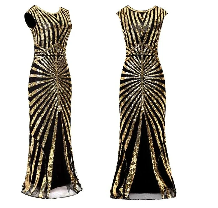 Robe Année 20 Or - Image 2
