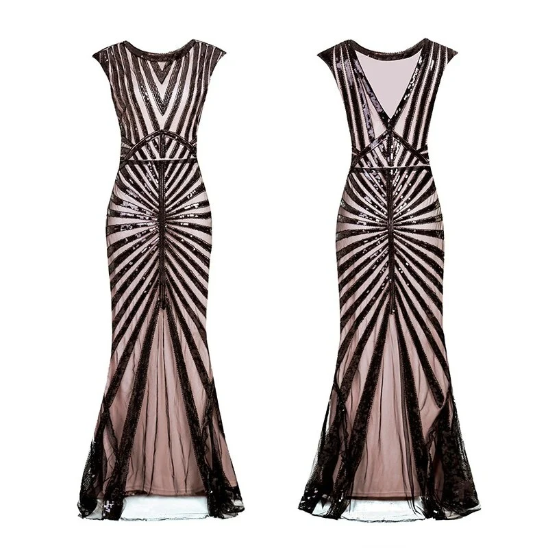 Robe Année 20 Rose - Image 2