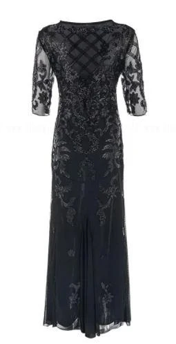 Robe Années 20 Noire Vintage - Image 2