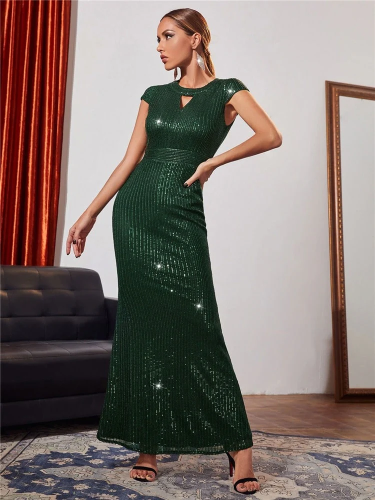 Robe De Soirée Verte - Image 3