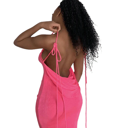 Robe d'été Dos Nu Plongeant - Image 2