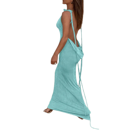 Robe d'été Dos Nu Plongeant - Image 9