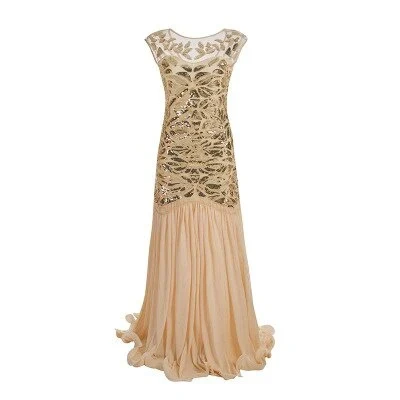 Robe Gatsby <br> Année 20 Beige
