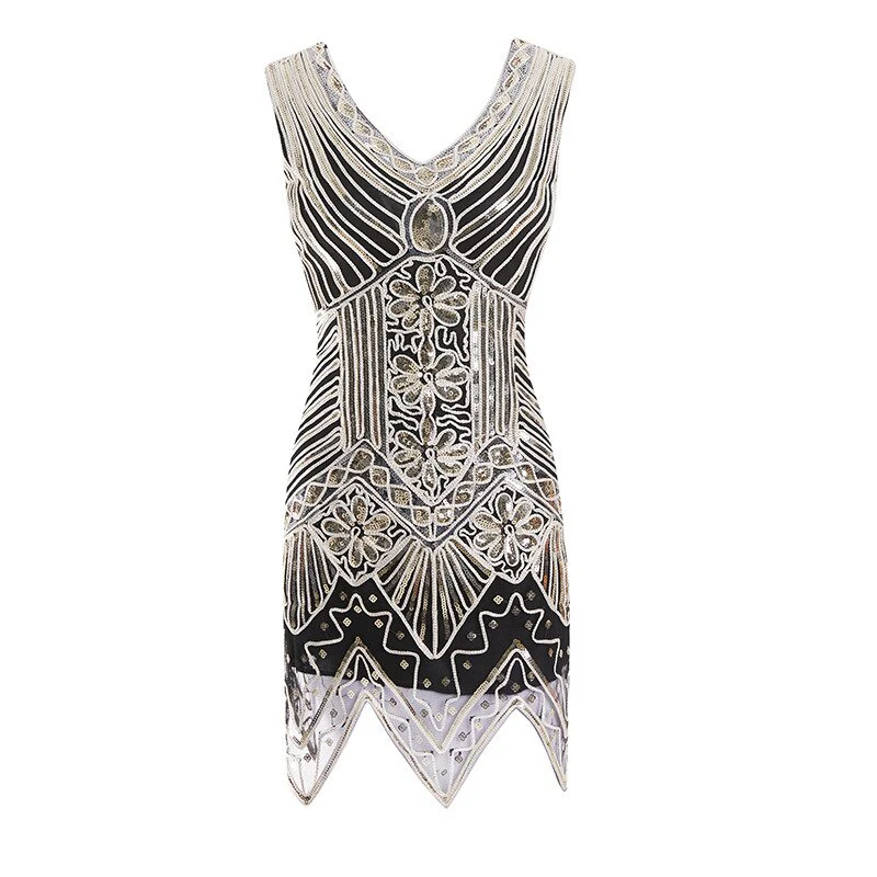 Robe Gatsby Courte <br> Black & Gold