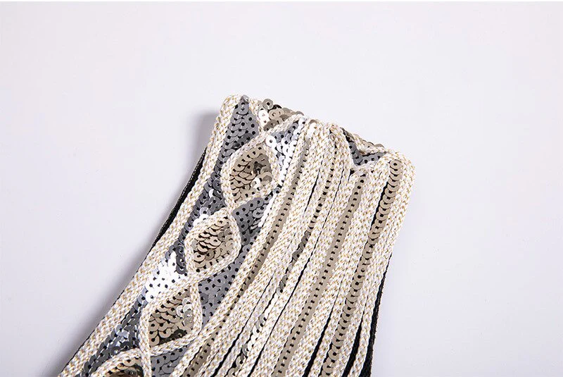 Robe Gatsby Courte <br> Black & Gold - Image 4