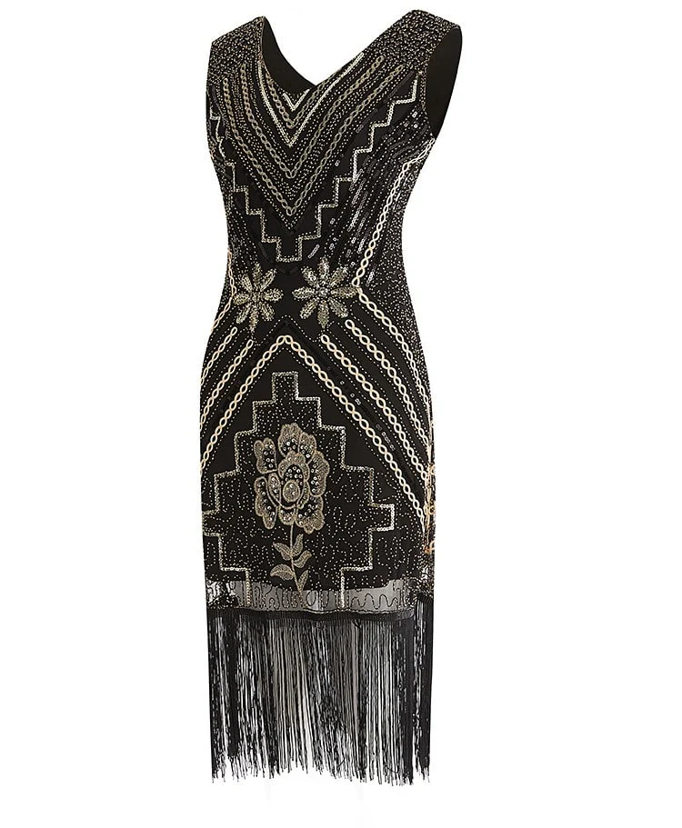 Robe Gatsby <br> Fleurs Noir - Image 2