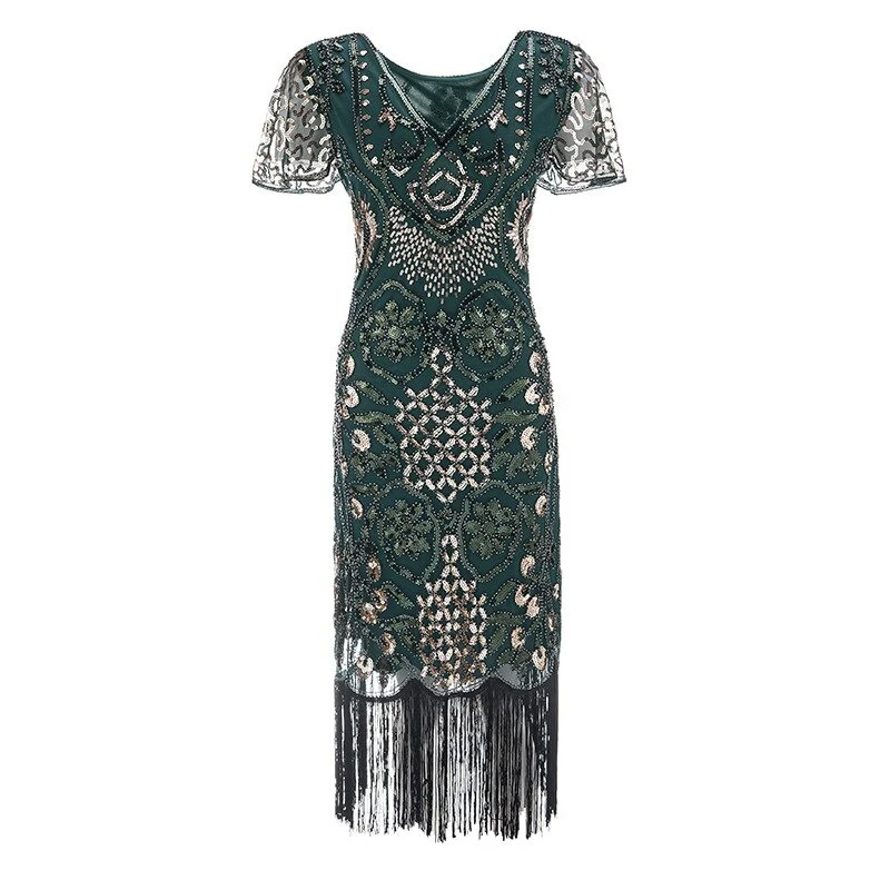 Robe Gatsby <br> Haute Couture Vert