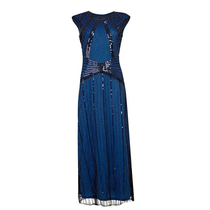 Robe Gatsby Longue <br> Marine Chic
