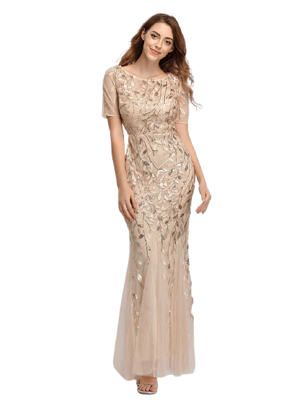 Robe Gatsby Longue <br> Vintage Or