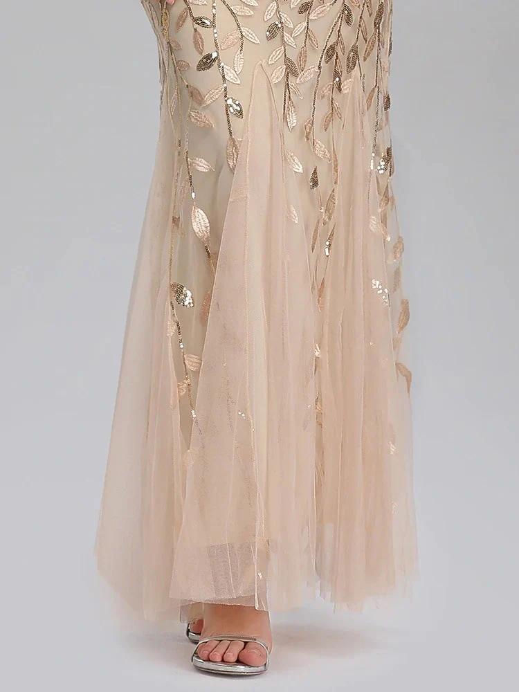 Robe Gatsby Longue <br> Vintage Or - Image 5