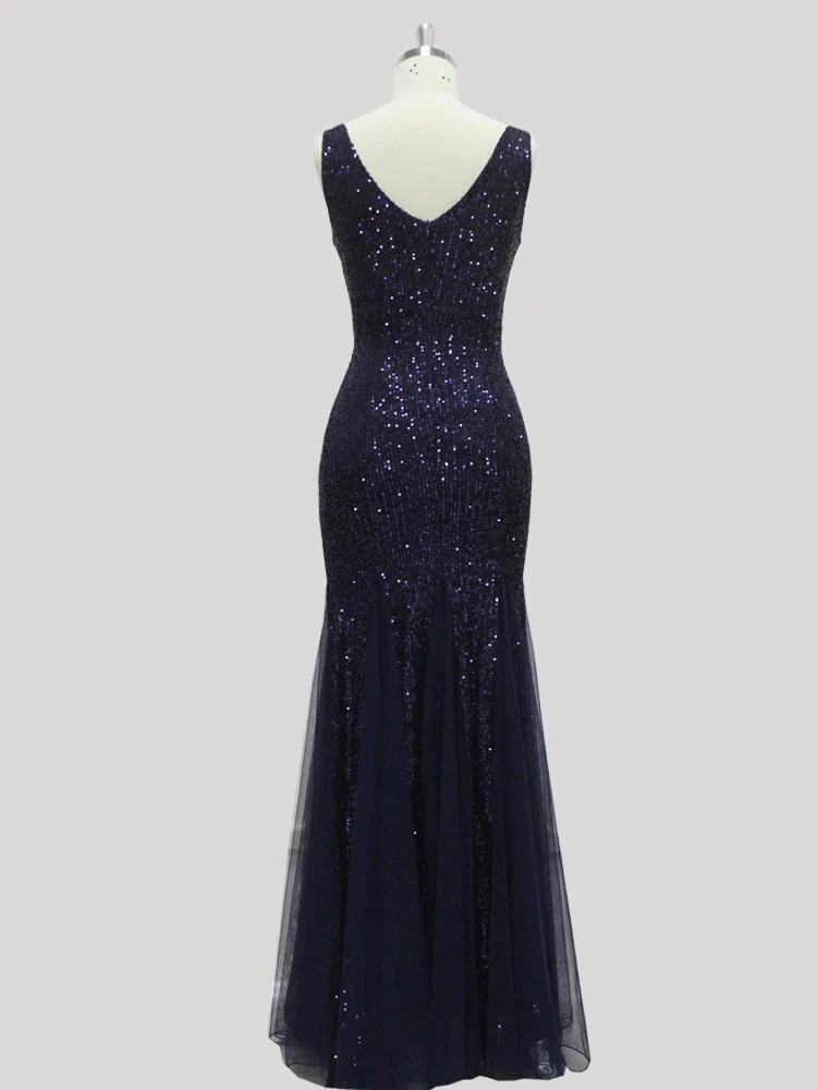 Robe Gatsby Mariage <br> Marine - Image 3
