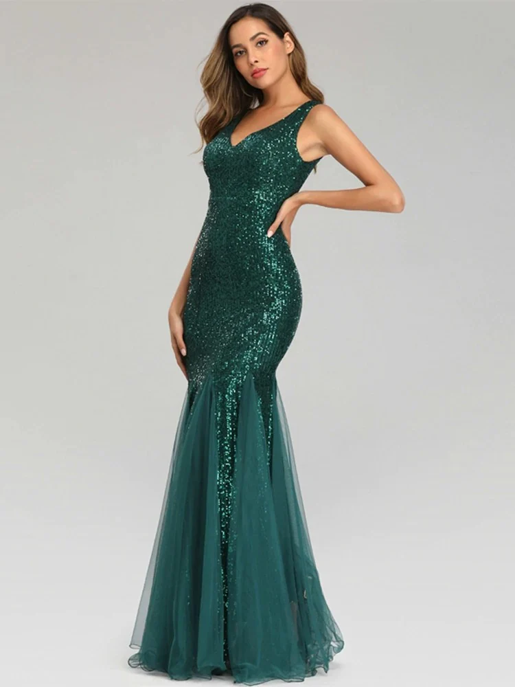 Robe Gatsby Mariage <br> Vert Émeraude - Image 4