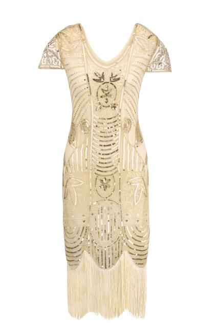 Robe Gatsby Rétro Chic Ivoire