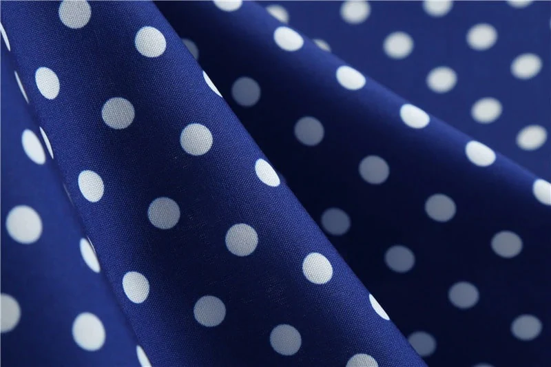 Robe Guinguette Bleu Marine - Image 5