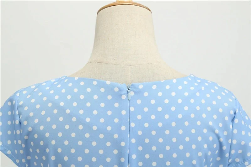Robe Guinguette Bleue - Image 4