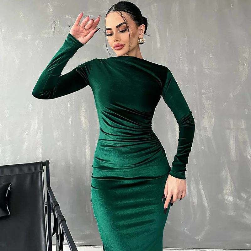 Robe Manche Longue de Soirée - Image 4