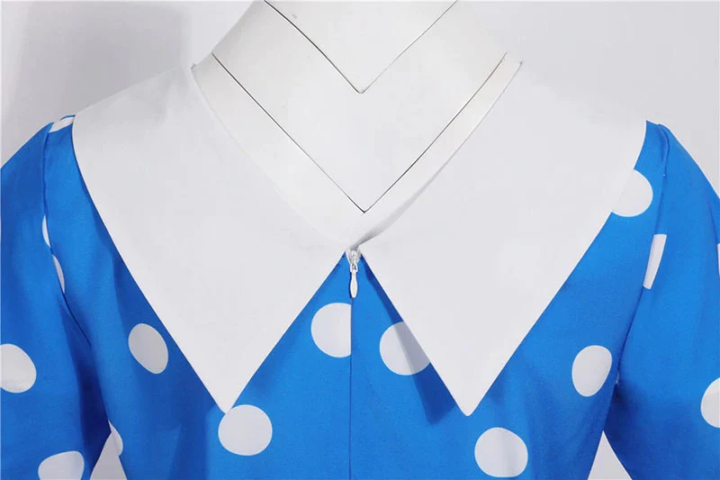 Robe Pin Up Rockabilly <br> Bleue - Image 4