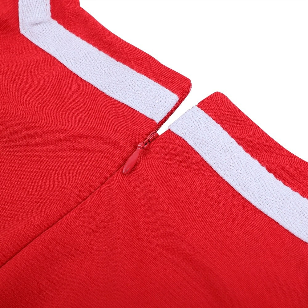 Robe Pin-Up <br> Rouge Noir - Image 3