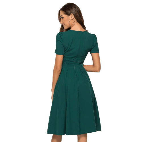 Robe Rétro Verte - Image 3