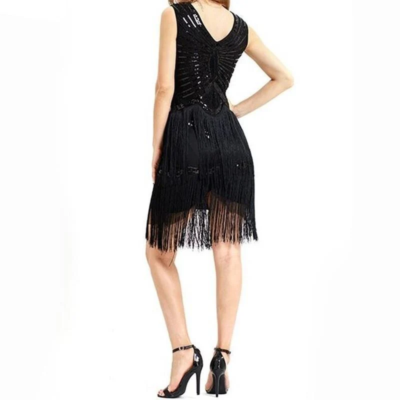 Robe Vintage 1920 Noire - Image 2